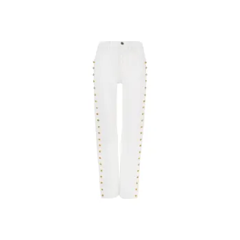 Chloé Embellished Cropped Jeans