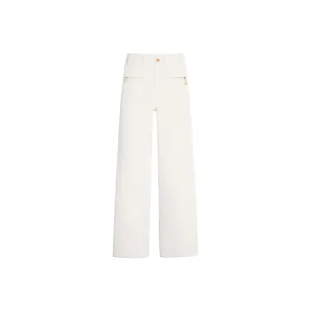 CELINE Jane Jeans In Optic White Wash Denim