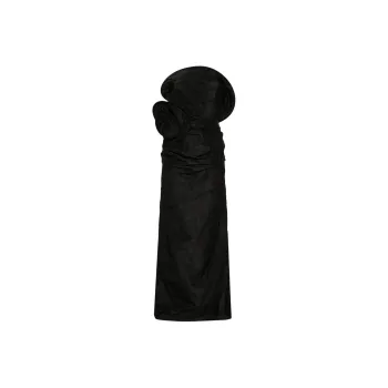 Magda Butrym Floral appliqué Ruched Maxi Dress