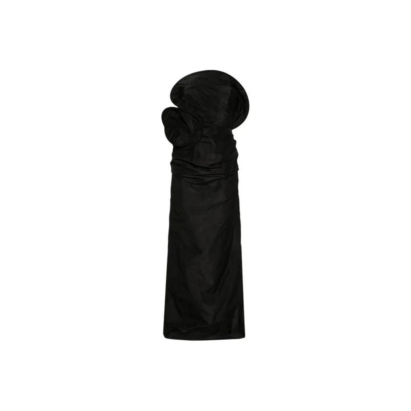 Magda Butrym Floral appliqué Ruched Maxi Dress-0
