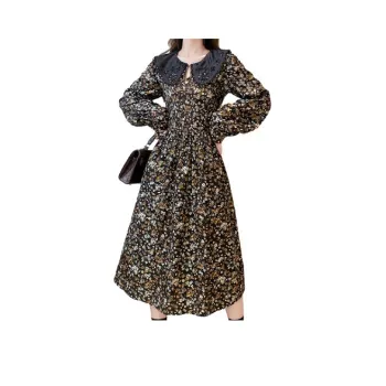 Itisf4 Long Sleeved Dress Women's Curry Yellow