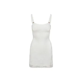 PRINCESS POLLY LANDRY MINI DRESS Slip Dresses Women's White/White