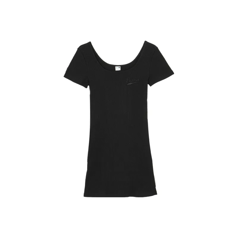 PUMA Short Sleeved Dress Women's Black-0
