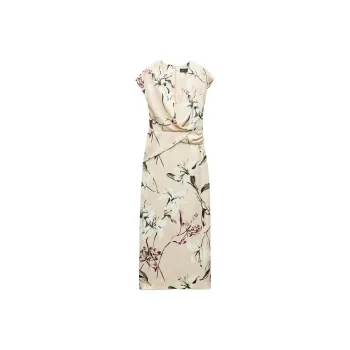 ZARA Short Sleeved Dresses Women's Multicolor