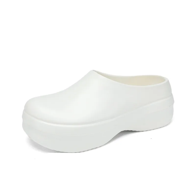 OUGLEMEN Quiet Odor Resistant Abrasion Resistant Slip Resistant Wrap toe Slippers Unisex-1