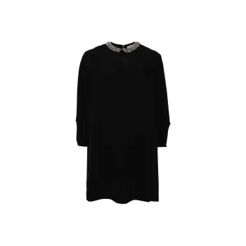 Dice Kayek Embellished Neck Midi Dress