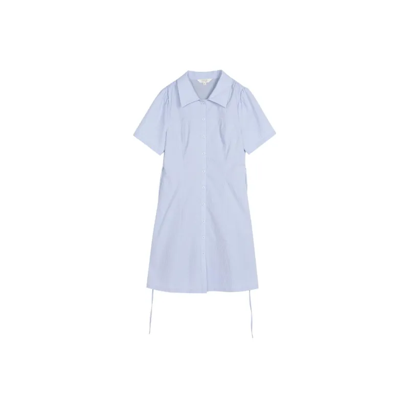 Gui'er Short-Sleeved Dresses Women's Light Blue-0