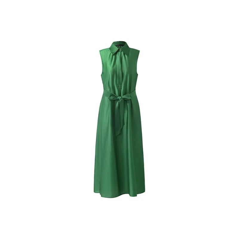 GOELIA Sleeveless Dress Women's Forest Green-0