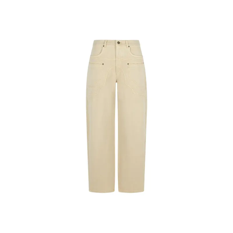 ISABEL MARANT ETOILE Beryl Panelled Jeans-0