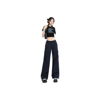 Rose Cargo Pants Women's Navy Blue
