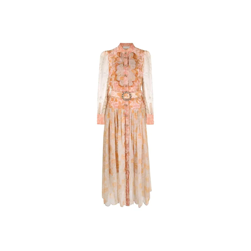Zimmermann Long-Sleeved Dresses Women's Orange-0