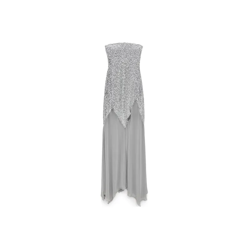 ZARA x Barbie Zara X Barbie Co brand Sleeveless Dress Women's Gray-0