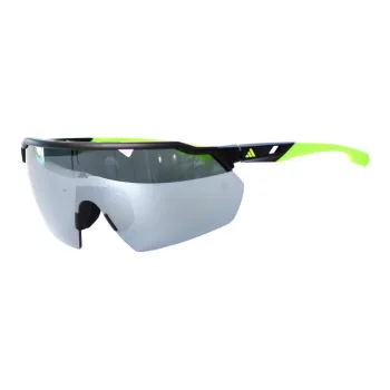 Adidas Plastic Plate Frame Irregular Shape Sunglasses Unisex Black