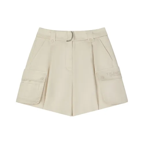 Teenie Weenie x &PACAIN Casual Shorts Women's Ivory