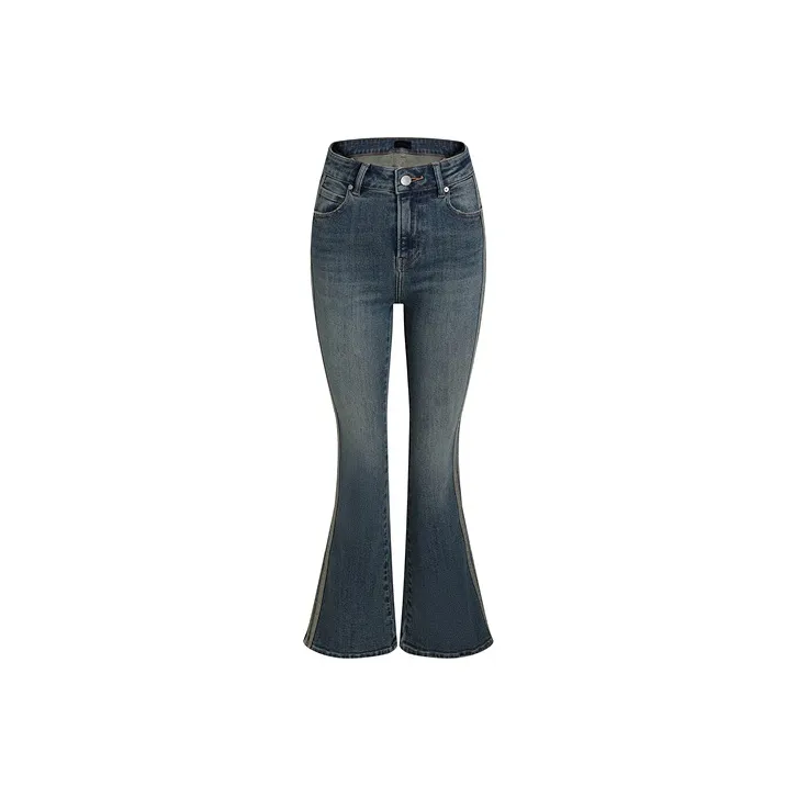 LIUREGALI Jeans Women's Navy Blue-0