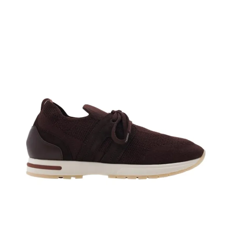 Loro Piana 360 LP Flexy Walk Low Top Casual Shoes Women's Burgundy-1
