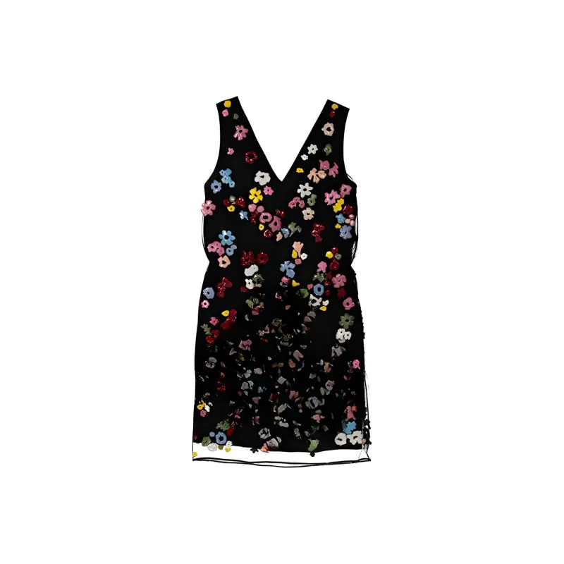 Burberry Sleeveless Dress Women's Bright Red-0