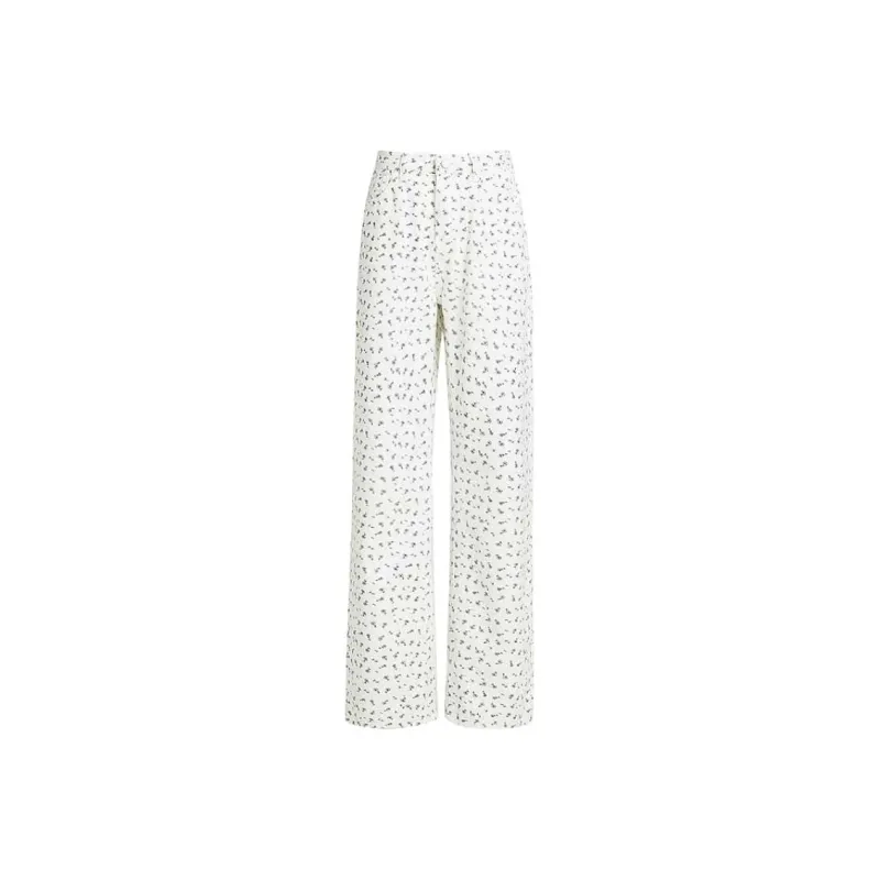 ZAVK Jeans Women's Floral White-4