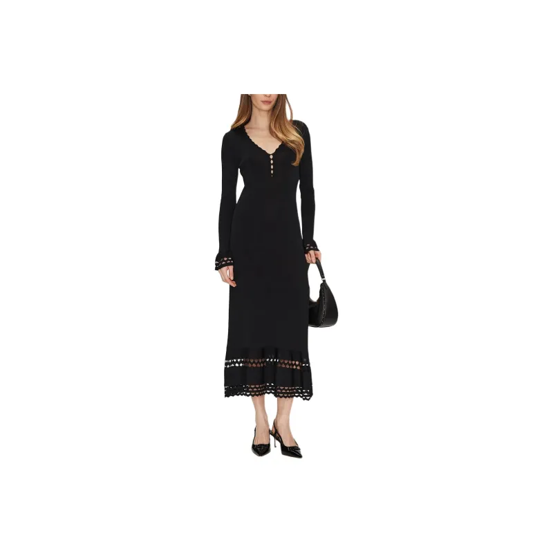 Twinset Scallop trim Midi Dress-0