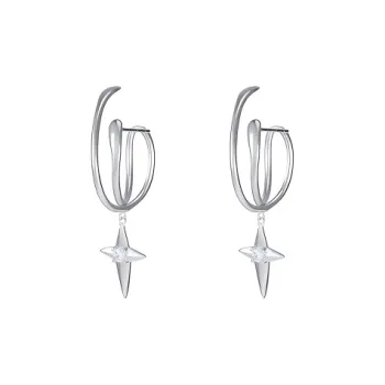 PUENTE 925 Sterling Silver Earrings Men's