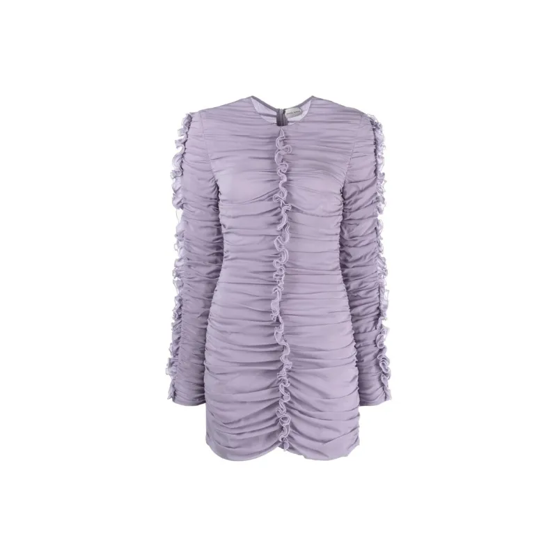 Magda Butrym Ruffled Stretch silk Minidress-0