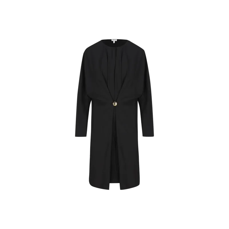 LOEWE Round Neck Pebble Midi Dress-0