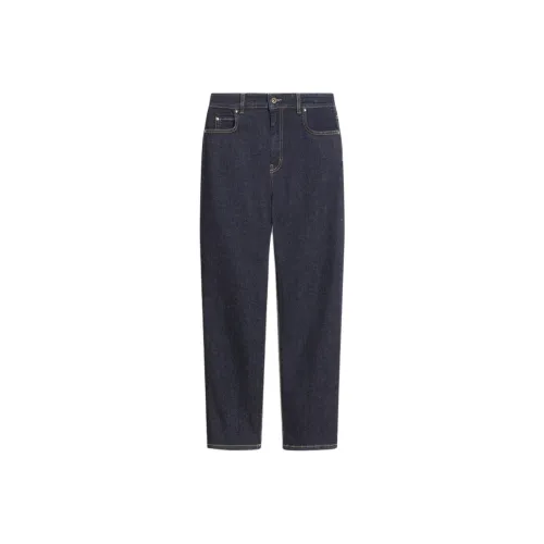 WEEKEND MaxMara Cesy Collection Denim Ankle Grazer Jeans Women's Marine Blue