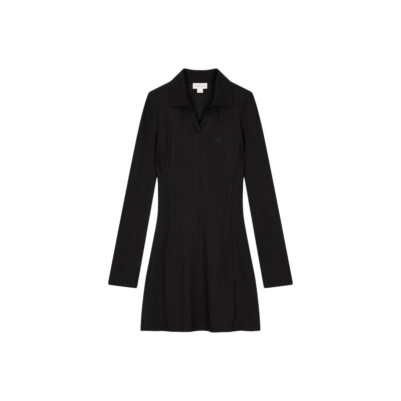 CALVIN KLEIN Long-Sleeved Dresses Women's Black-0