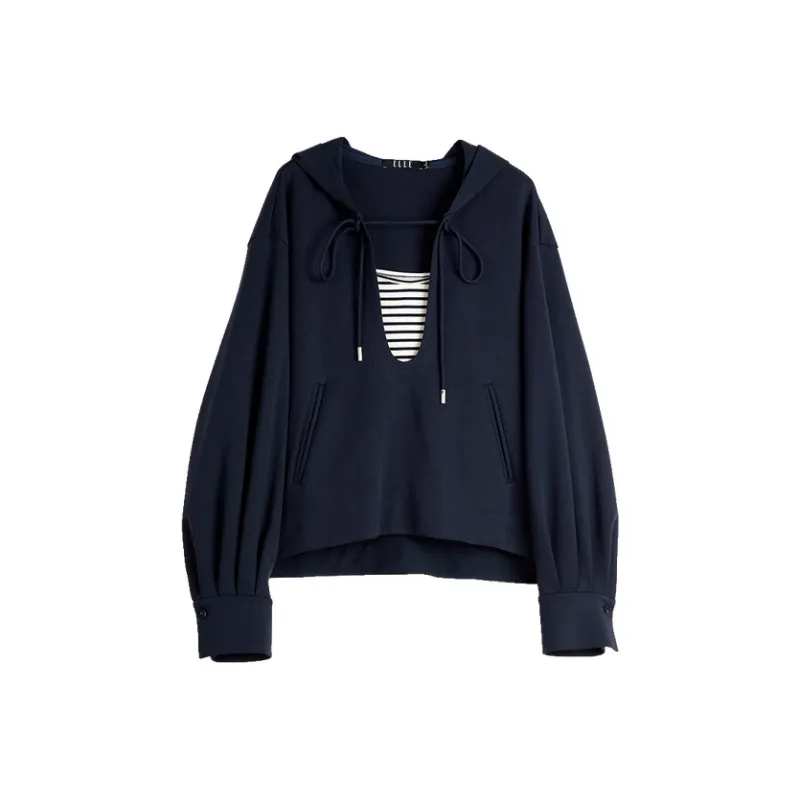 ELLE Casual Suit Women's Navy Blue-0