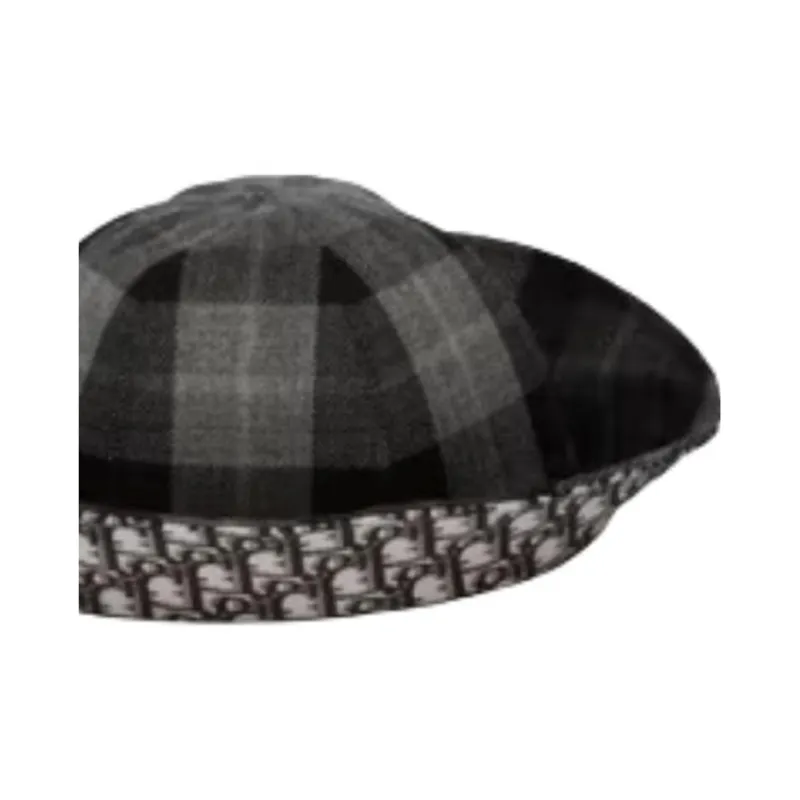 DIOR D Tulipe Large Brim Reversible Hat-1