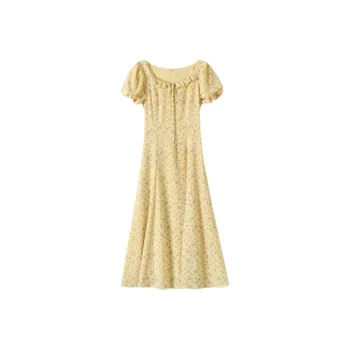 ABBY GODDESS Short Sleeved Dress Women's Yellow