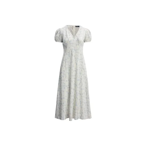 Polo Ralph Lauren Short-Sleeved Dresses Women's Beige Blue