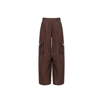 Feng Chen Wang Cargo Pants Women's Dark Brown