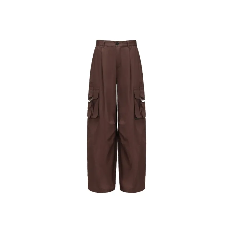 Feng Chen Wang Cargo Pants Women's Dark Brown-0