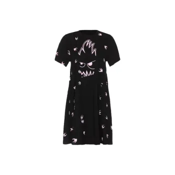 Alexander McQueen Short-Sleeved Dresses Women's Black