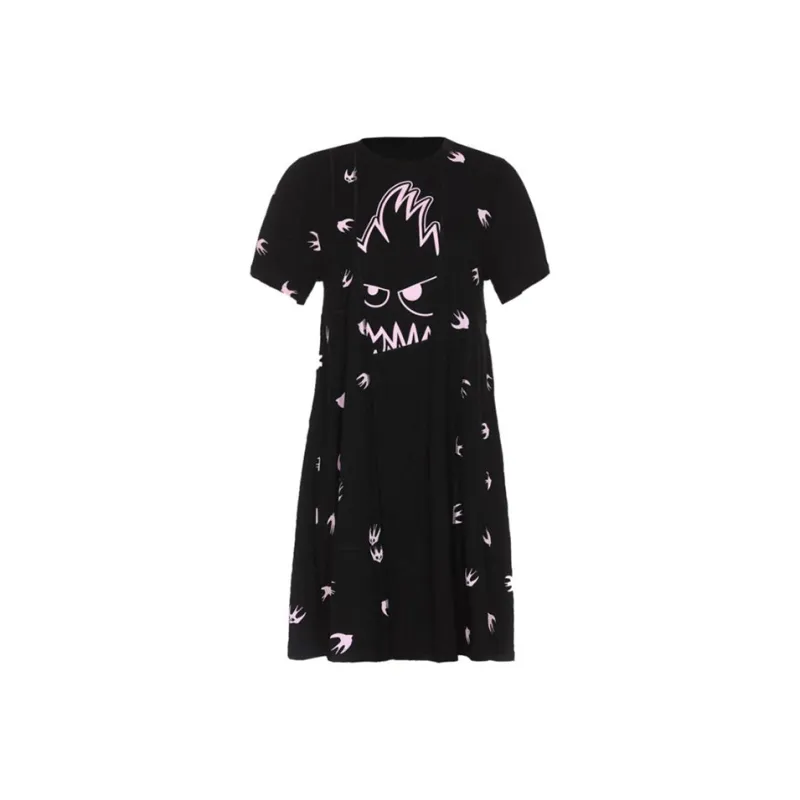 Alexander McQueen Short Sleeved Dresses Women's Black-0