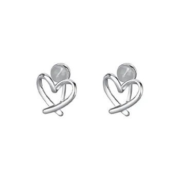 NVBBK S925 Silver Clip On Earrings Women's