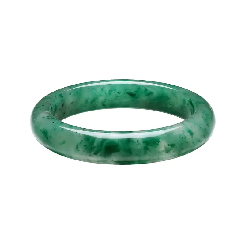 ZHOU LIU FU African Emerald Bangles Women's-1