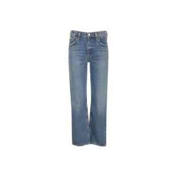 AGOLDE Kye Cropped Straight leg Stretch Jeans
