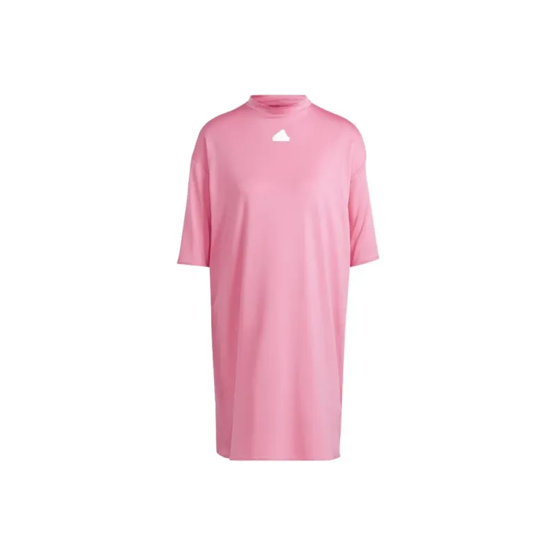 Adidas Short-Sleeved Dresses Women's Pink-0