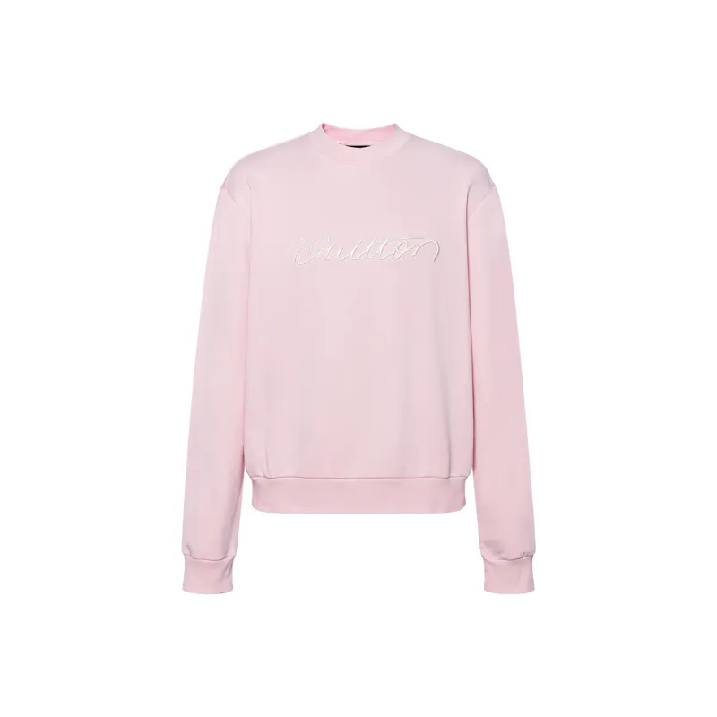 LOUIS VUITTON 1AHEFV Embroidered Cotton Crewneck-0