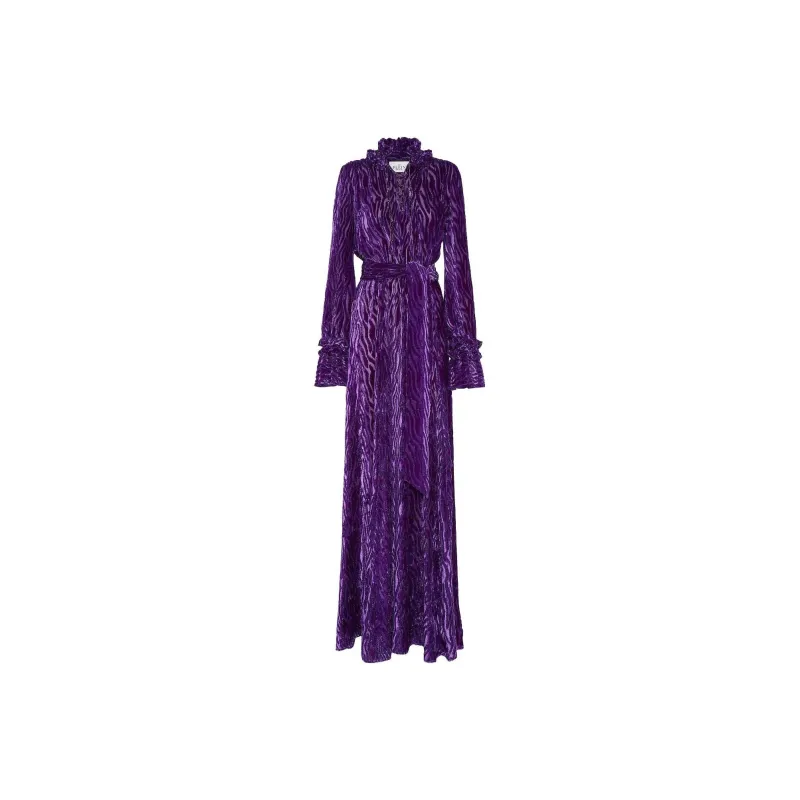PHILIPP PLEIN Chiffon Gipsy Devoré effect Dress-0