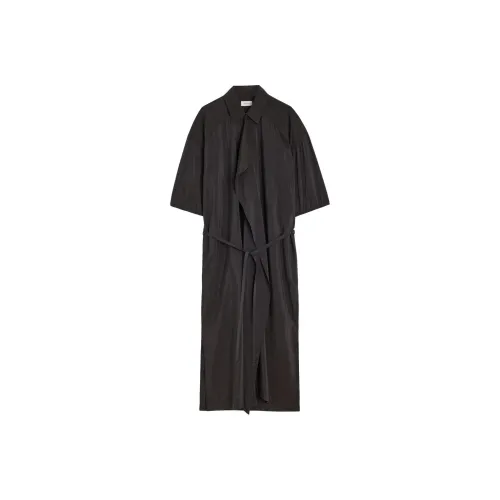 Lemaire Asymmetrical Shirt Dress 'Dark Espresso'