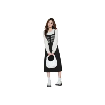 Tonlion Long Sleeved Dresses Women's Black