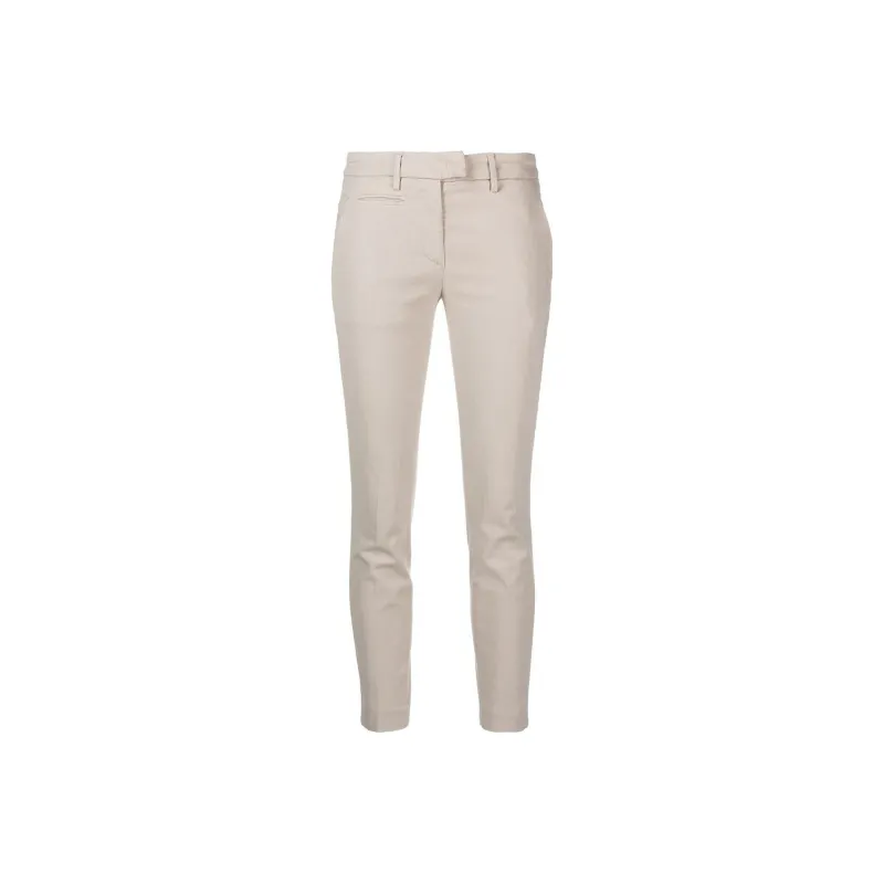 Dondup Mid rise Cropped leg Trousers-0