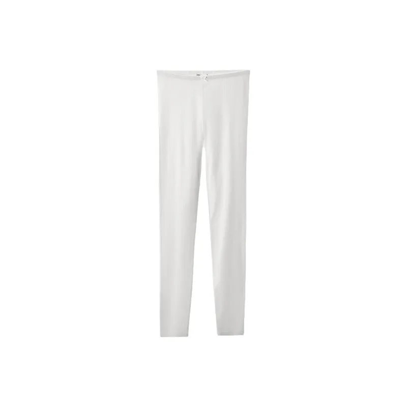 ZARA Leggings Women's White-0