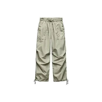 And Wander X ZARA And Wander Collaboration Cargo Pants Women's Light Green