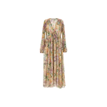 Zimmermann Halliday Gathered Maxi Dress