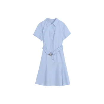 Gui'er Short-Sleeved Dresses Women's Blue