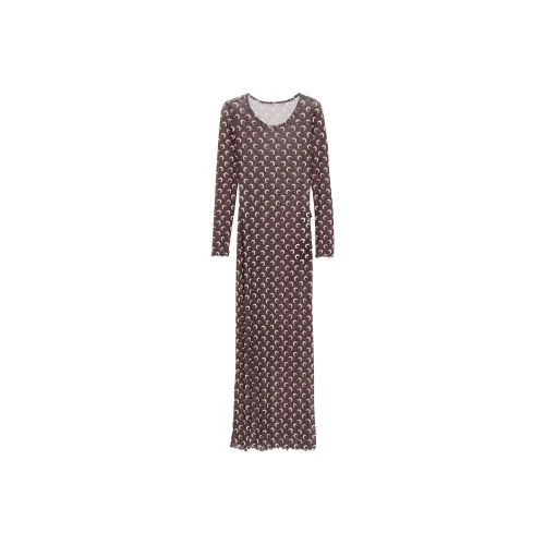 Marine Serre Moon print Maxi Dress